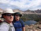 Windy Devil Pass with Hummock Lake in the background.
