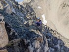 Taking a break on the west ridge of WCP-10.