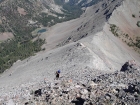 Kyle on the final portion of the climb before reaching WCP-3's summit.