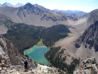 Sean with Swimm Lake in the background and WCP-5 directly behind it.