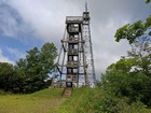 Fire towers on the summit of Timms Hill.