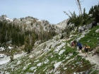 Making our way up the trail towards Glacier Lake.