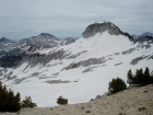 A good view of Glacier Peak and Cusick Mountain from the southern slopes of the Eagle Cap.