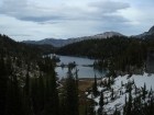 Looking down on Moccasin Lake form the trail to the southwest.