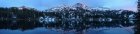 Pano view of the sunset on Eagle Cap from our campsite at Moccasin Lake.