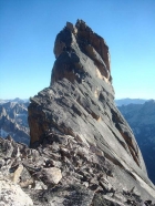 Backside view of Cirque Lake Tower (rated 5.4).