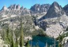 Warbonnet Peak & Monte Verita above Blue Rock Lake