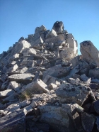 Nearing the summit of Reward Peak.