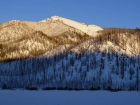 Close up of Watson Peak above The Meadows area.