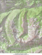 Map of the route, done counter clockwise. 15 miles round trip with 5200 elevation gain.