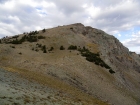 Looking back on the gentle east ridge of Simpson Peak.