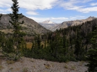 Good view of Castle Peak above MacRae Creek.