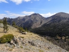 Alta Peak from the south ridge of MacRae Peak.