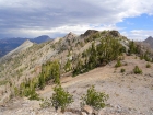 View toward the summit of MacRae Peak, Castle Peak in the background.