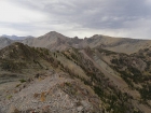 Storm brewing behind me over Simpson Peak.