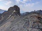 Walking the north ridge of Limestone Peak.