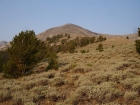 This gives you a feel for the terrain low on the eastern slopes of Octoberfest Peak.