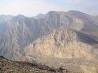 Shown here is a steep canyon draining into Bear Creek. South Wet Peak is on the far right, Invisible Mountain is in the distance on the left, and a portion of Sheephead Peak can bee seen in the center.