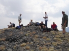 Here's the group taking a break on the summit of South Wet Peak.