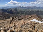 Looking down my at ascent ridge, from Cabin.