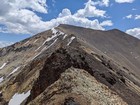 Looking up the west ridge of Redbird Mountain.