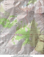 Map of the route, 7 miles and 4500' elevation gain.