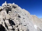 Climbing the awesome east ridge of Mount Russell.