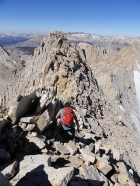 Sean heading toward the summit of Mount Russell.