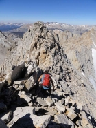 Sean heading toward the summit of Mount Russell.