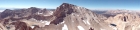 Panoramic view looking north from Mount Russell, with Mount Whitney in the center.