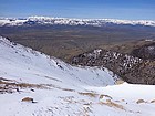 Looking back at our route. Pioneers, Boulders, White Clouds in the distance.