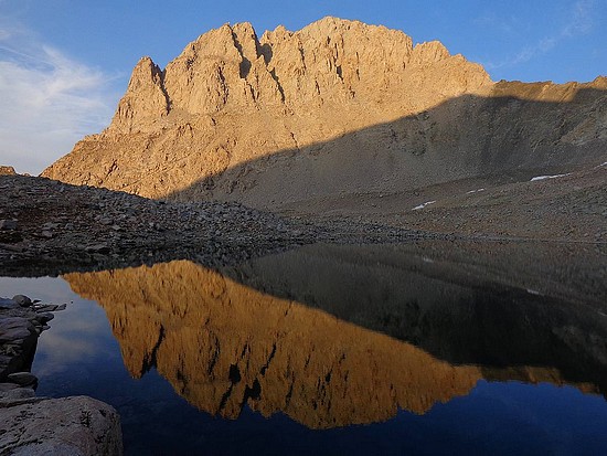 Mount Williamson sunset from basecamp