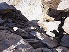 Looking back down the class 4 chimney.