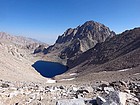 Lake Helen of Troy and Mount Williamson from the west ridge of Trojan Peak.