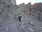 Descending the trail from Shepherd Pass.