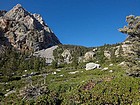 Polychrome Peak, and the shelf holding Anvil Camp.