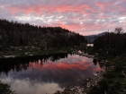 Great sunset at Hobbs Lake.