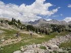 On the trail, nearing Island Lake.