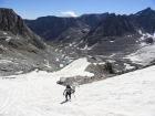 Mike and Chris on the lower section of the Gooseneck Glacier.