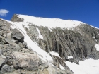 Nearing the upper snowfield on Gannett Peak.