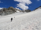 Crossing the Dinwoody Glacier on the way back.