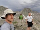 Splattski style shot of Dave, Chris, and Ken on the summit of Indian Basin Point.