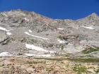 Our route up Jackson Peak.