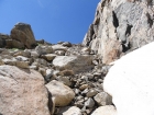 Ramp leading up the south face of Jackson Peak.