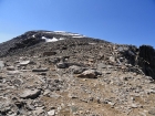 Tedious boulder fields guard the summit of Jackson Peak.