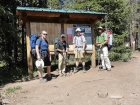 Back at the Elkhart Park trailhead after a great seven day trip.