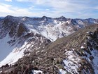 Window Peak summit views southwest including Silver Peak and Lorenzo Peak.