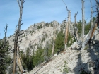 The south side of the Wolf Mountain's east ridge.