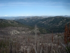 Looking down on Trapper Flats with Jackson Peak in the background.