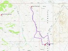 Map of the route, just under 6 miles and 1400' gain round trip.